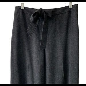 J. Crew 100% Wool Gray Bow Tie Pants - size 8